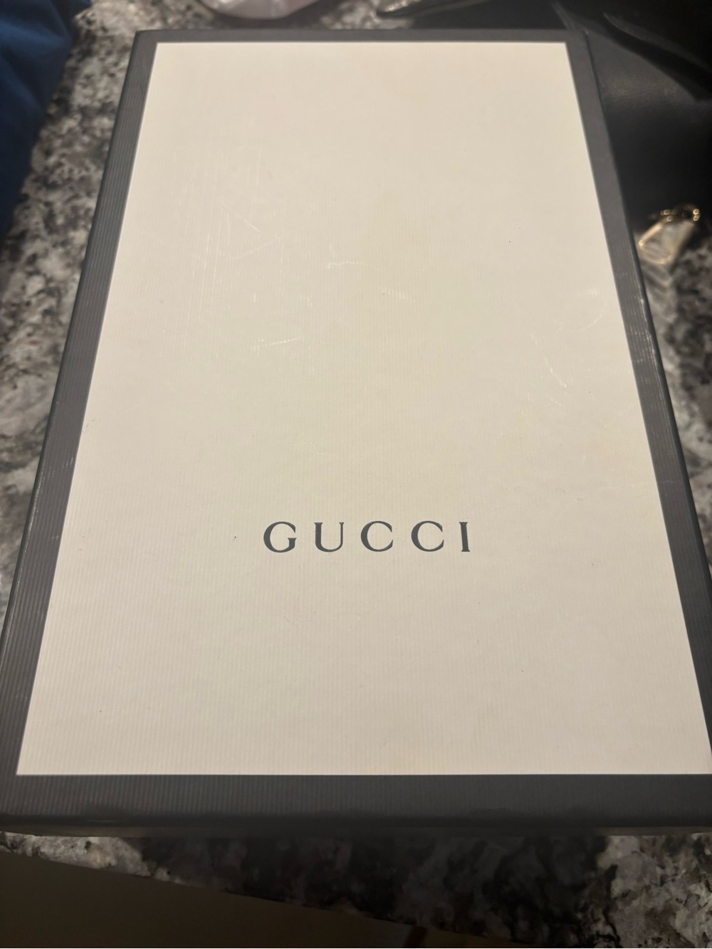 Gucci Pink Embossed Logo Slide Sandals - Picture 6 of 8